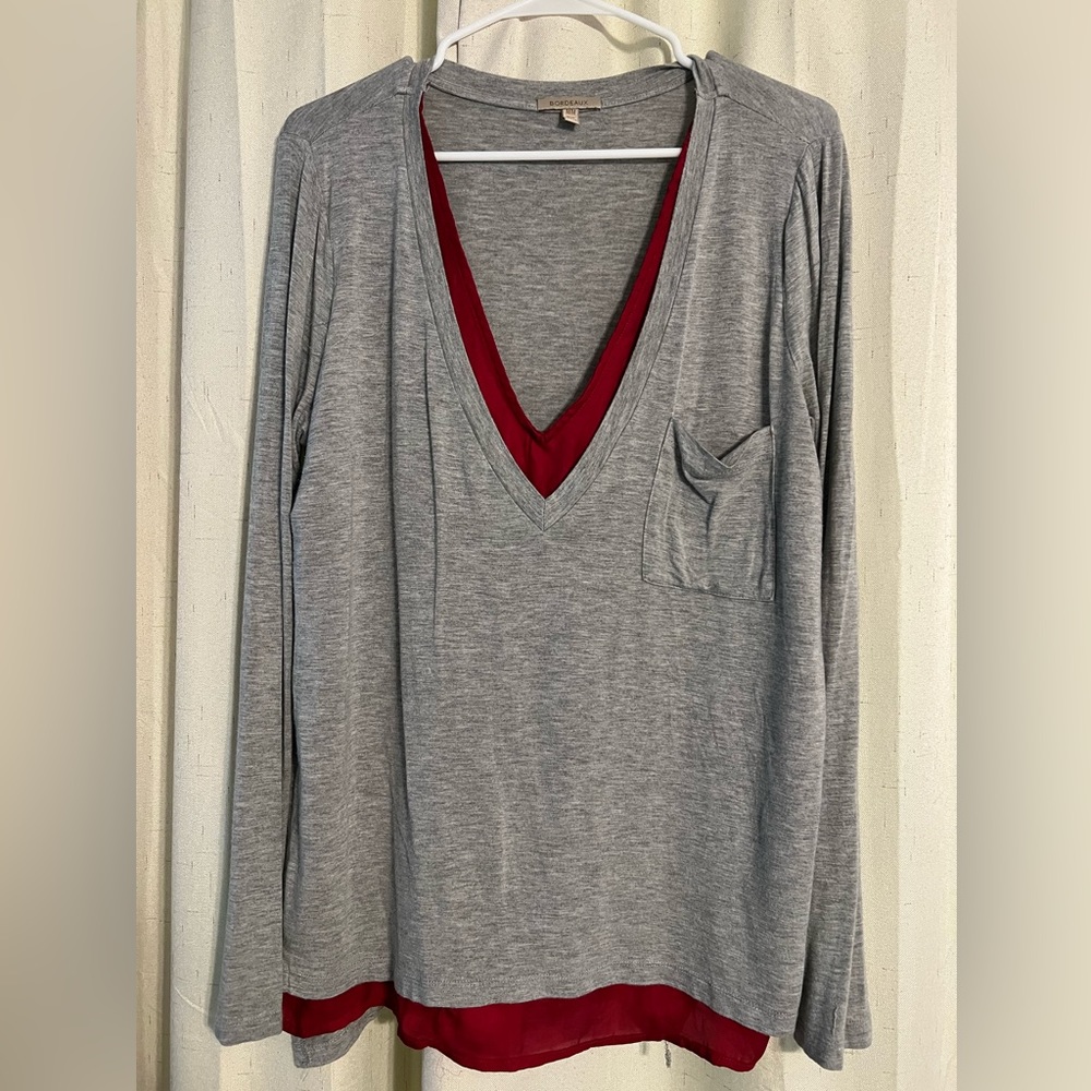 Anthropologie - Bordeaux Knit Top